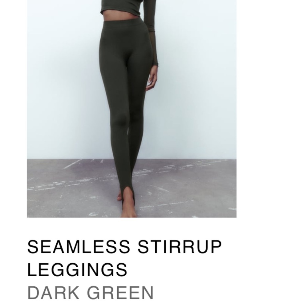 Zara Brand knit stirrup pants